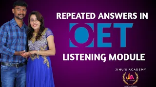 Repeated answer's in oet listening module