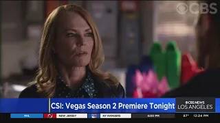 CSI Vegas star Marg Helgenberger stops by KCAL9 News at Noon