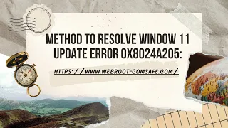 How To Resolve Window 11 Update Error 0x8024a205