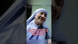 Why did Mother Teresa get a Nobel Prize?