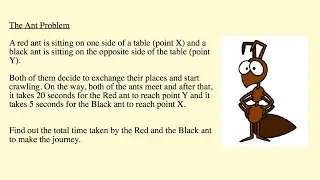 The Ant Riddle (problem solving)