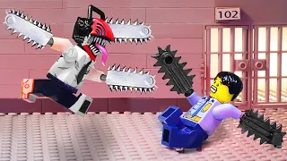 CHAINSAW MAN Has TWINS? - Lego Horror Animations