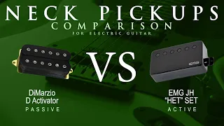 DiMarzio D ACTIVATOR vs EMG JH HET SET - Neck Pickup Guitar Tone Comparison Demo