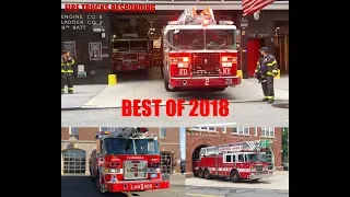 FIRE TRUCKS RESPONDING COMPILATION: BEST OF 2018