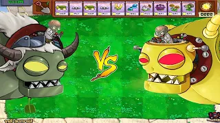 Plants vs Zombies Hack - 99999 Gatling Pea vs 99999 Snow Pea vs Dr  Zomboss Fight