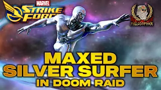 Maxed Silver Surfer in Doom Raid! - Marvel Strike Force - MSF