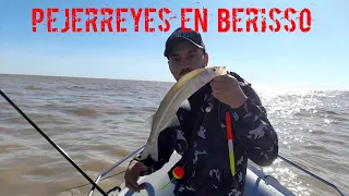 PESCA DE PEJERREY EN BERISSO RÍO DE LA PLATA 20/4/24 #pesca  #pescando #buenapesca #pescaenrio