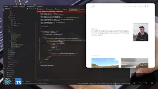 ASMR Programming - How to build a Responsive Portfolio Using React with TypeScript - No Talking