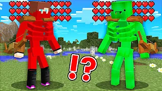 JJ and Mikey Became SKELETON MUTANT in Minecraft - Maizen Nico Cash Smirky Cloudy