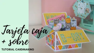 TARJETA POP UP CAJA - Scrapbooking FÁCIL