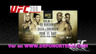 VER UFC 208: Holly Holm vrs. Germaine de Randamie, Sábado 11 de febrero del 2017.