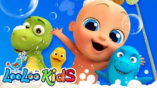 Bath Song Lyrics 🚿 BEST of Toddler Fun Learning - Sing Along Songs - Fun Songs by LooLoo Kids