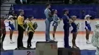 Pairs' Medal Award Ceremony - 1988 Calgary, Figure Skating (US ABC)