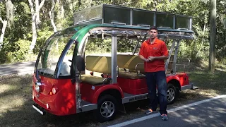 9 Passenger Electric Shuttle From Moto Electric Vehicles- Tour Bus Shuttles