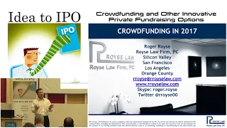 10-24-17 Crowdfunding and other Innovative Private Fundraising Options