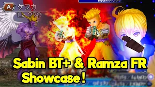 Battle against Kefka! Sabin BT+ & Ramza FR Showcase! Memorial Battle Stage 4 [DFFOO JP]