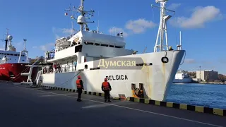 Научно-исследовательское судно «Бельгика» утром зашло в одесский порт