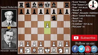 World champion vs American champion.....        Alekhine vs Reshevsky 1973