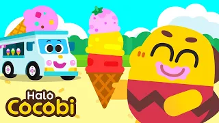 Lagu Truk Es Krim Buah🍦🍓Kartun & Lagu Anak | Kids Song | Halo Cocobi