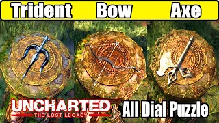 All Dial Puzzle (Trident, Bow & Axe Puzzle) - Chapter 4 | Uncharted the Lost Legacy