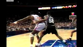 NBA On TNT - David Robinson Battles Patrick Ewing In NY! 1991