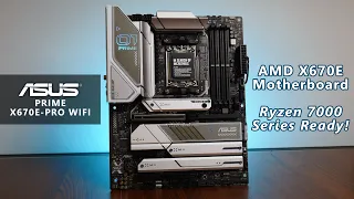 AMD Ryzen 7000 Series Ready! ASUS PRIME X670E-PRO WIFI AM5 Motherboard Unboxing & Overview