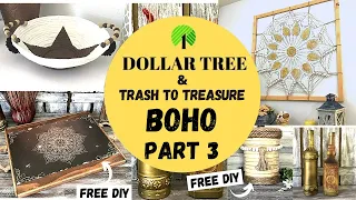 BOHO DIY HOME DECOR PT. 3/SUPER CHEAP/DOLLAR TREE DIY/TRASH TO TREASURE/FREE CRAFTS/HOT HUMBLE PIE