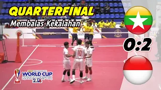 Quarterfinal TEAM REGU 🇮🇩 INA Vs MYA 🇲🇲 ISTAF World Cup KUALA LUMPUR 2024