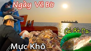 CÂU CÁ GÙ BIỂN HOÀNG SA 20║ Ngày Chạy Về Bữa Cơm Tình Cảm Món CÁ BÒ ĐÁ Và Tổng Kết Mực Xà Khô.