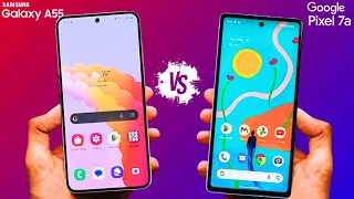 The Battle Begins: Samsung Galaxy A55 vs Google Pixel 7a!!