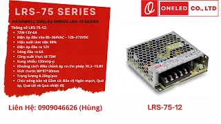 Unbox LRS-75-12 Nguồn Meanwell Chính Hãng - Liên Hệ Zalo 0909046626 (Hùng)
