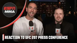 FULL REACTION to UFC 297 Strickland vs. Du Plessis Press Conference | ESPN MMA