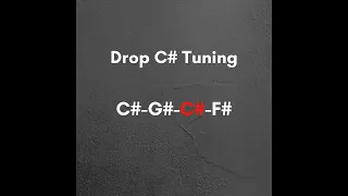 Bass Tuner Drop C# Tuning