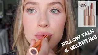 NEW Charlotte Tilbury Lipstick Swatches - Pillow Talk & Valentine