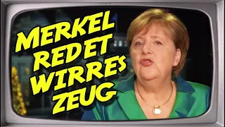 Merkel redet wirres Zeug (Stupido schneidet) / YouTube Kacke