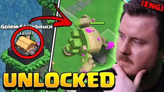 How strong is the Mountain Golem in the Clan Capital (Clash of Clans)