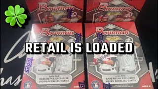 Green First Auto! 2024 Bowman Blaster Box Rip x4!