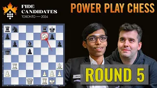Praggnanandhaa vs Ian Nepomniachtchi | FIDE Candidates 2024 | Round 5