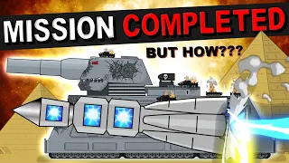 "Mission accomplished -  but how?"  Cartoons about tanks