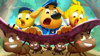 Don't Play with Ants | Go Away Bugs | Kids Cartoon | Safety Tips for Kids | Sheriff Labrador