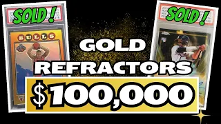 MOST EXPENSIVE GOLD REFRACTOR SALES! $100K in GOLD including F1 and Tom Brady!!