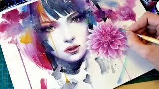 【WATERCOLOR PORTRAIT】 Bloom