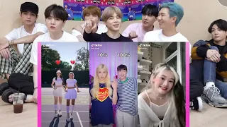 BTS REACTION XO Team vs Sia Jiwoo vs Kika Kim