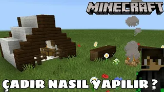 MİNECRAFT BAŞLANGIÇ ÇADIRI YAPIMI / Survival Craft