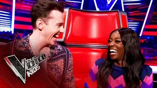 Danny Jones Catches Up With AJ Odudu During the Blinds | The Voice Kids UK