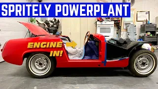 STICKING The ENGINE In An Austin Healey Sprite In MINUTES