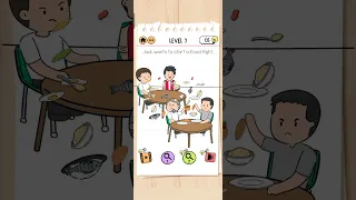 Braintest 2 Crazy High School Level 7 Jack want to start a food fight #braintest2 #trending #viral