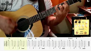 Every Breath You Take - Acoustic Tutorial + Tab (using NUX Stageman Floor)