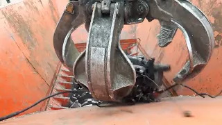 Dangerously powerful crusher crush old engines and many used equipment It's quick and easy