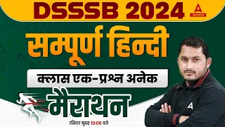 DSSSB General Hindi Preparation 2024 | Complete DSSSB Hindi Marathon By Shivam Sir